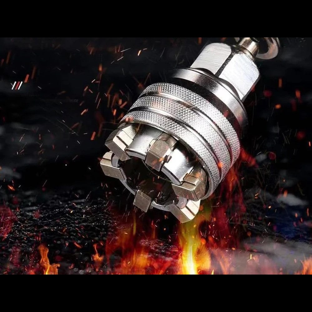 Llave Universal Multifuncional 🔧 Para Tuercas de Distintas Medidas + Ratchet y Adaptador